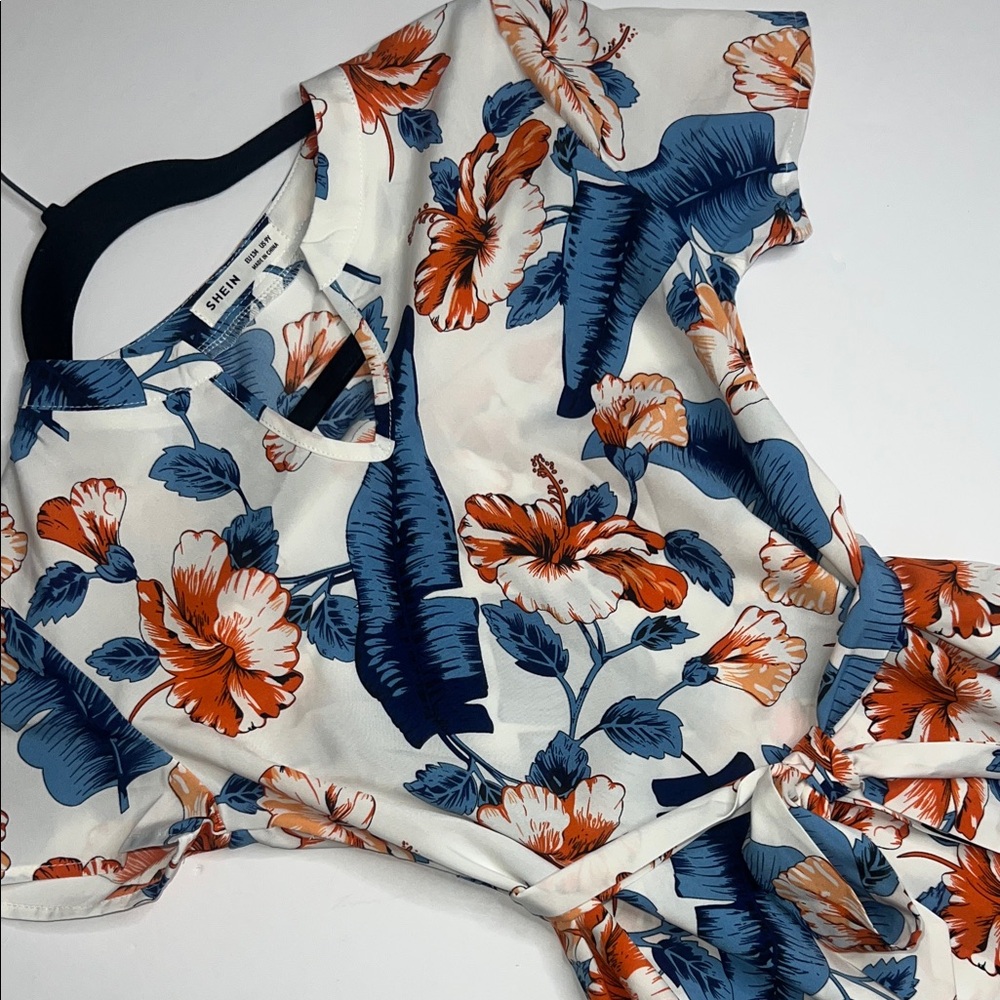 SHEIN Floral Mini Dress Girls size 9 - Picture 3 of 9